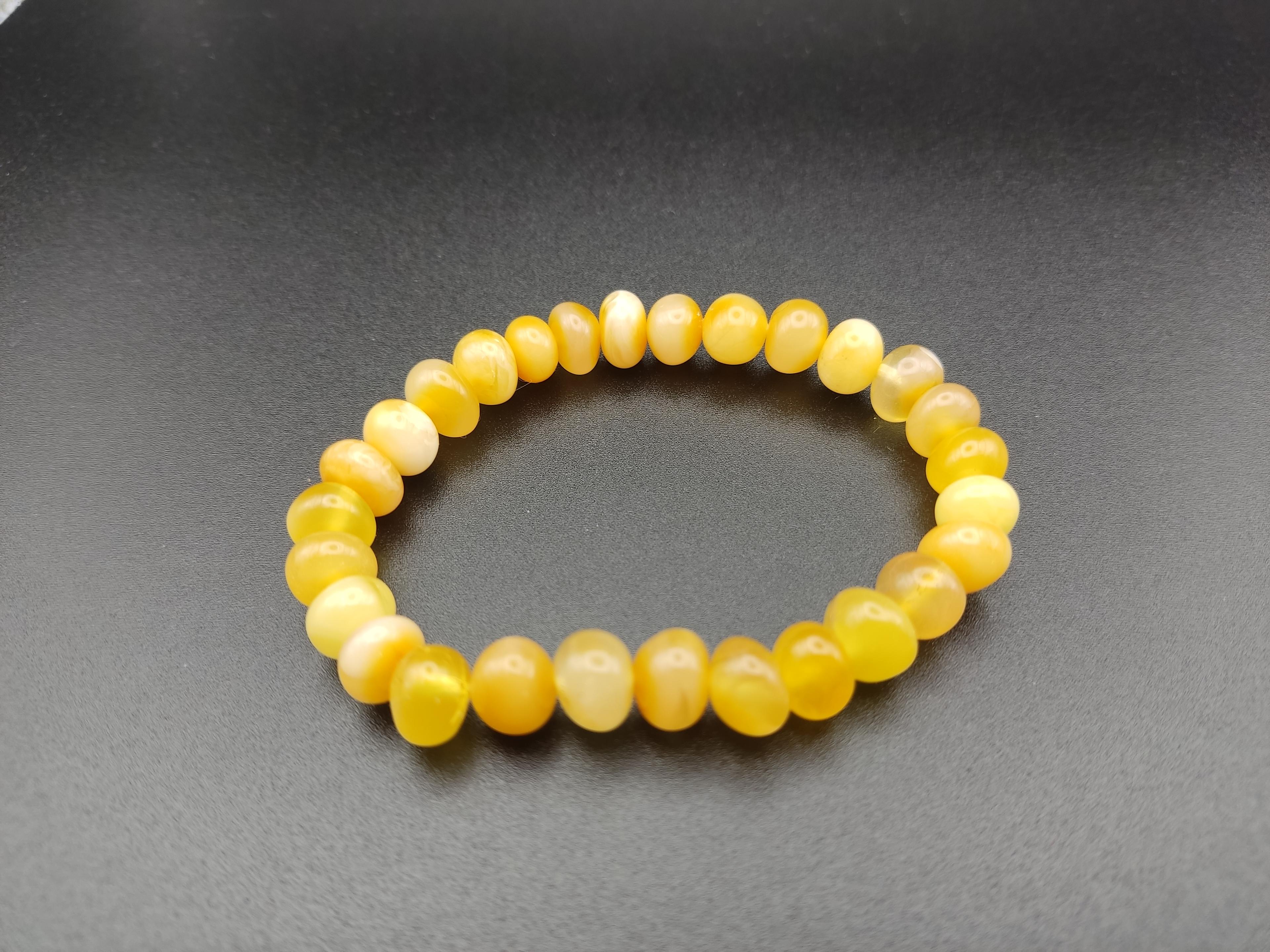 Bransoletka z królewskiego bursztynu