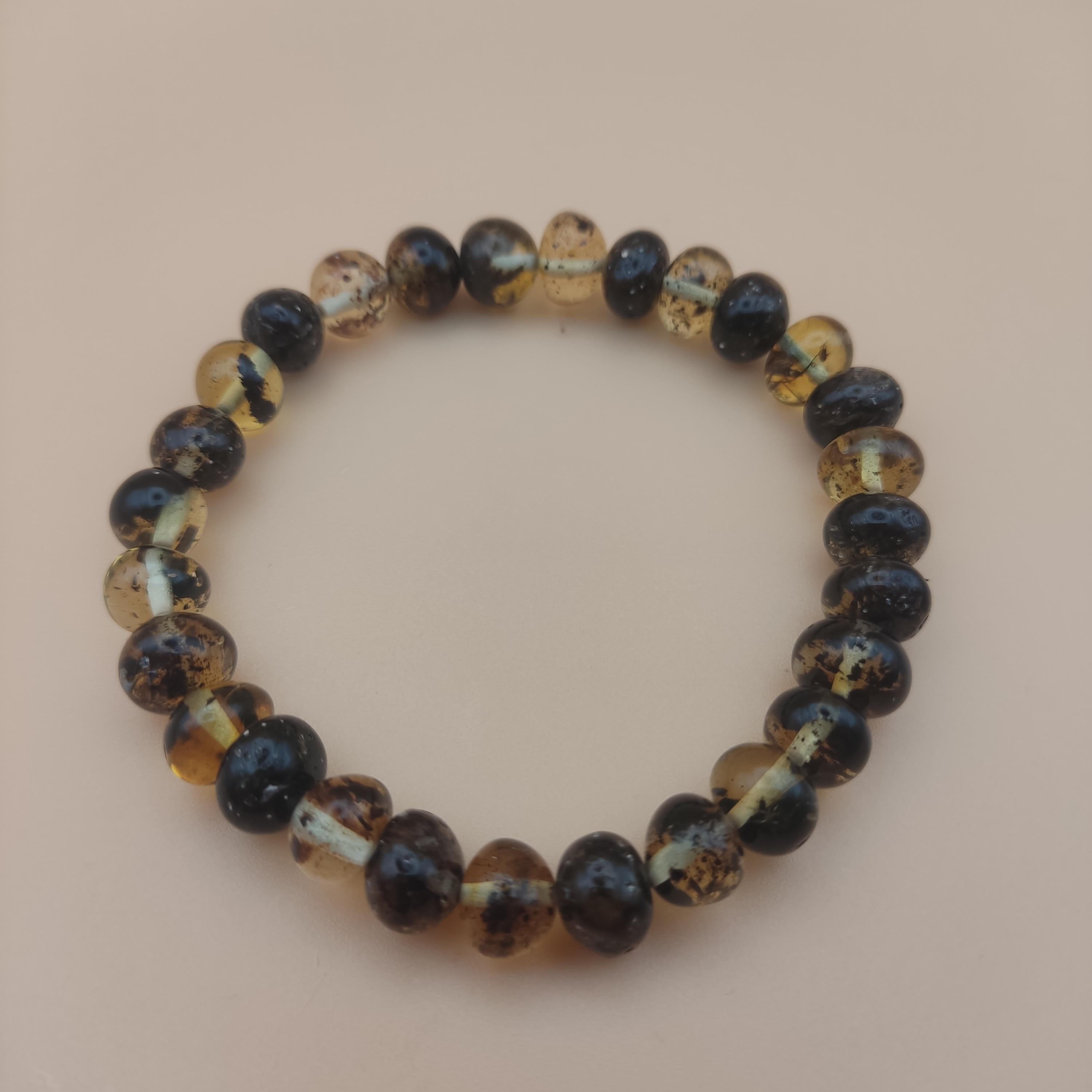 Bransoletka z bursztynu bałtyckiego